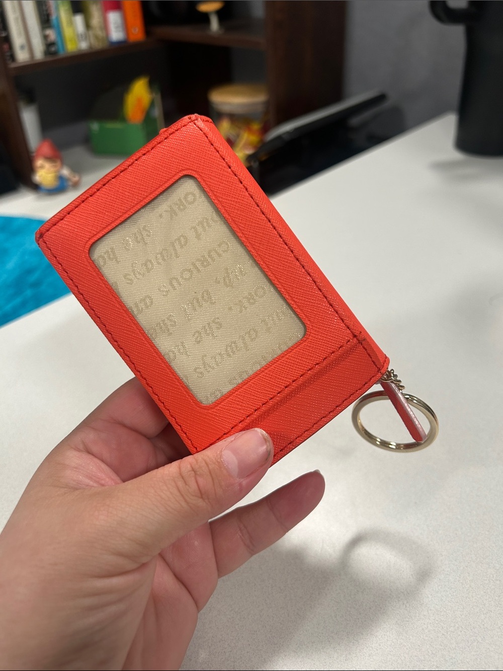 kate spade coral scallop flap card case - Picture 4 of 5